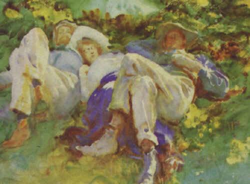 John Singer Sargent The Siesta Spain oil painting art